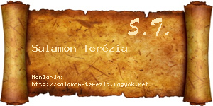 Salamon Terézia névjegykártya