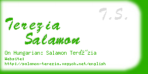 terezia salamon business card